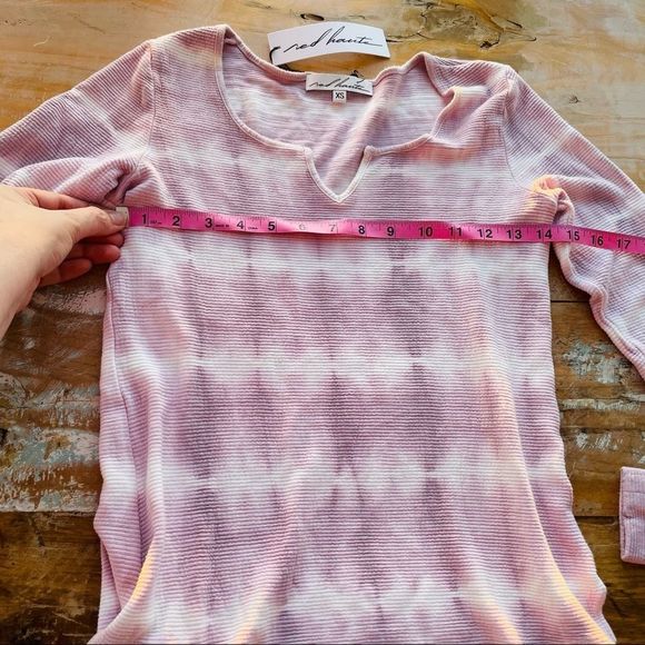 🎆 RED HAUTE Tie Dye Thermal Pullover NWT - Picture 12 of 13